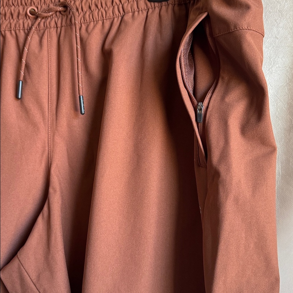 Quiksilver Rust Brown Drawstring Shorts - Picture 4 of 8